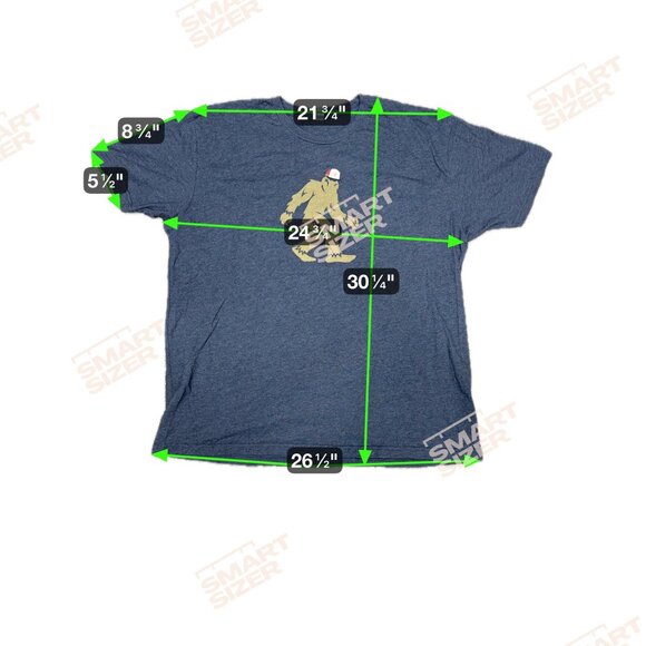 Bigfoot Yeti Navy Blue Tee Shirt Graphic T-Shirt XXL By Next Level Apparel - Picture 5 of 6